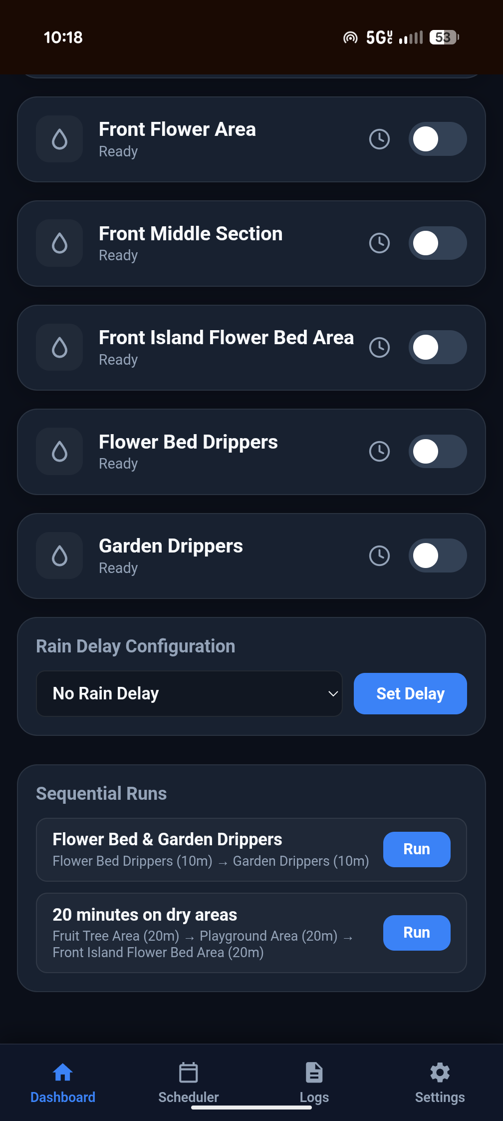 Firmware UI Scheduler